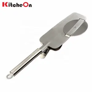 Pizza Cutter Multifunctional Stainless Steel Pizza Cutter Cake Server Shovel With Clip