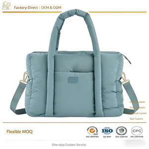 Bolsa de Pañales de Viaje Acolchada, Plegable, Impermeable y Resistente al Agua para Mamá, con Cierre de Cremallera, para Todas las Estaciones - Product Image 1