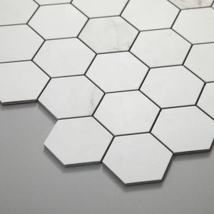 Mattonelle di mosaico in PVC mosaico in alluminio Peel autoadesive e Stick Backsplash bianco esagonale mattonelle <span class=keywords><strong>da</strong></span> <span class=keywords><strong>parete</strong></span> - Product Image 4