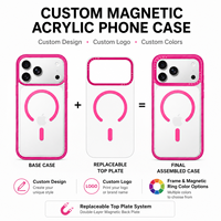 Coque de protection modulaire interchangeable à motif léopard et ruban satiné pour iPhone 18 Pro Max, 17 Pro Max, 16 Pro – Marque privée
