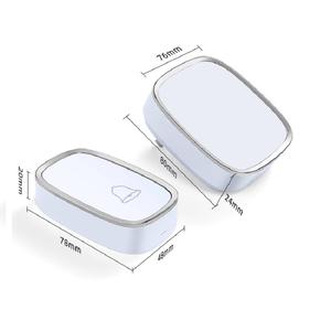 กริ่งประตูไร้สายระยะทาง300เมตรปลั๊ก EU UK US AU สมาร์ทกริ่งประตูไฟฟ้าไร้สายกันน้ำแบตเตอรี่ด้านนอกสำหรับบ้าน - Product Image 4