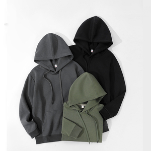 เสื้อฮู้ดดี้ผ้าฝ้ายฟลีซแบบสวมหัว สกรีนโลโก้ OEM ได้ตามสั่ง ทรงปกติ อุ่นสบายสำหรับฤดูหนาว แขนยาว เนื้อผ้านุ่ม แบบเรียบง่าย สำหรับผู้ชาย - Product Image 4