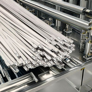 100 adet SS304 4.6*200mm top kilit çevre dostu paslanmaz çelik kablo bağı 200mm uzunluk 4.8mm genişlik kendinden kilitleme Zip kravat - Product Image 2