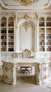 French Palace-Style Corner Wall <strong>Bookcase</strong> <strong>Solid</strong> <strong>Wood</strong> Carved Extra Large Open Storage Background Cabinet Villa Study Furniture - Product Image 6