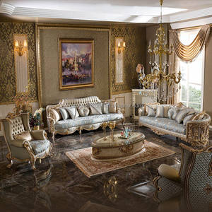 Set <span class=keywords><strong>Sofa</strong></span> fungsional ukiran kayu padat klasik Royal furnitur ruang tamu Turki ukuran <span class=keywords><strong>King</strong></span> kain ukir <span class=keywords><strong>Sofa</strong></span> gaya tradisional - Product Image 2