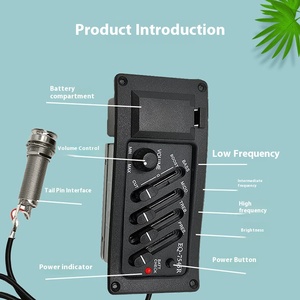 Sistema de Captación para Guitarra Acústica EQ-7545R con Control de Presencia, Indicador de Batería Baja, 4 Bandas y 8KHz - Product Image 3