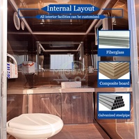 Promotion : Remorque WC Mobile 2 Cabines, Mono-essieu, avec Chasse d'eau, Lavabo et Urinoir, pour Événements Extérieurs et Chantiers