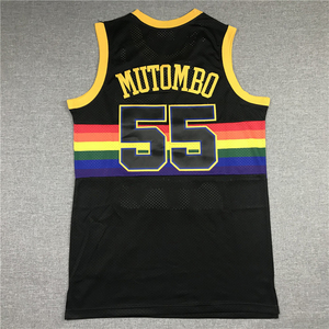 Maglia da Basket di Nikola Jokic, Jamal Murray, Aaron Gordon, Dikembe Mutombo, Stile Retrò, Cucita, per Uomo, Taglie S-2XL - Product Image 5