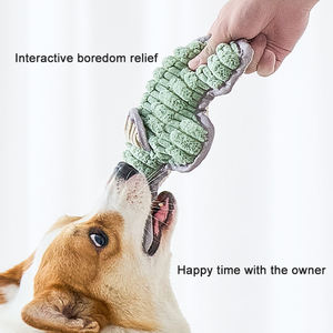 Mainan Tali Kapas untuk Anjing Bergaya Kartun Hewan Ramah Lingkungan, Menarik, Tahan Lama, Interaksi Gigitan, Mengatasi Kebosanan - Product Image 4