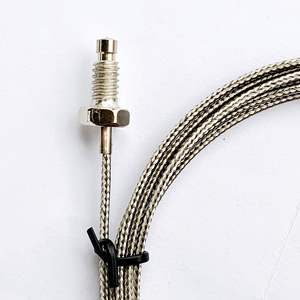 เทอร์โมคัปเปิลชนิด K หัววัดแบบ M8 ชนิดสกรู หุ้มเกราะ พร้อมสายวัดอุณหภูมิ ตัวตรวจจับอุณหภูมิแบบต้านทาน - Product Image 3