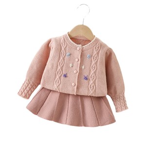 Ropa occidental para niños, niñas pequeñas 2025, suéter para niños listo en Stock, conjunto de cárdigan de otoño para estudiantes de regreso a la Escuela de Invierno - Product Image 5