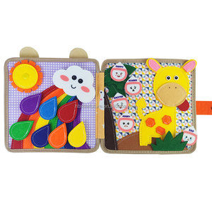 Juguetes de Fieltro Montessori al por Mayor OEM ODM, Libro Sensorial de Tela con Temática de Animales, Libro de Actividades Tranquilas con Certificado CE CPC <span class=keywords><strong>para</strong></span> Niños Pequeños - Product Image 3