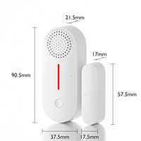 Capteur de porte/fenêtre WiFi Tuya compatible avec Alexa/Google Assistant, armement programmé, temporisation et volume réglables PST-AW301