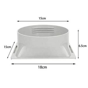 Connecteur de tuyau d'échappement d'<span class=keywords><strong>air</strong></span> carré de 5.9 pouces, accessoire de climatisation, <span class=keywords><strong>adaptateur</strong></span> de fenêtre de climatiseur Portable - Product Image 2