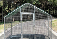 Poulailler de jardin 6*3*2m, robuste, en métal, pour l'élevage de volailles, cage à poulets