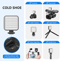 Mini RVB Dimmable Led Lumière 48 Led Perles 5500K Température De Couleur Portable Vlog Led Lumière Photographie Led Lumière