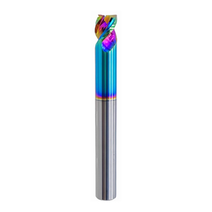 Fresa de ranura en U corta de acero recubierto Bibo 3, con vástago fijo y colores vibrantes, para aluminio y metal D1*1*d4*50l*3f Bibo 3 - Product Image 1