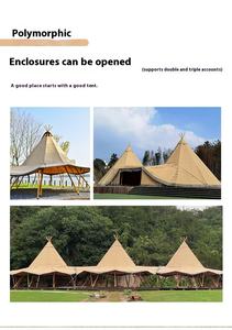 Tenda con cappello di paglia all'aperto tenda grande Oxford Camp Homestay ristorante Bar gruppo edificio tenda da campeggio - Product Image 6