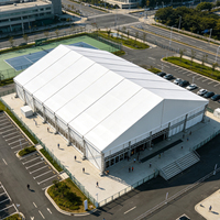 Tente de sport robuste insonorisée pour événements, structure d'arène en aluminium imperméable