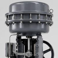 Vanne à diaphragme pneumatique avec commande manuelle et positionneur pour la régulation de débit industrielle OEM