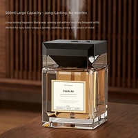 Diffuseur d'aromathérapie sans flamme 500 ml, pulvérisateur automatique intelligent, commande vocale, utilisation intérieure, huile essentielle, parfum, hôtel