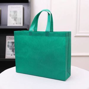 Sacs de courses non tissés personnalisés Megapro avec fermeture éclair, grand format, motif crevettes, revêtement imperméable, protection environnementale pour les boutiques - Product Image 3