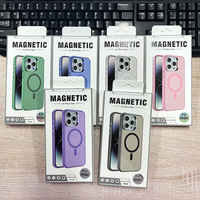 Coque de téléphone antichoc magnétique à chargement sans fil IMD plaquée pour iPhone 17 16 15 14 13 12 Pro Max, emballage de vente au détail
