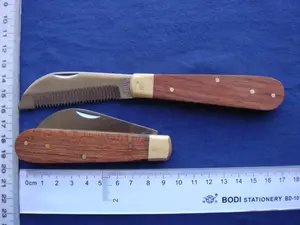 Good Quality Wood Handle Folding Blade Pocket Knife