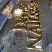 Letras Luminosas Personalizadas para Interiores y Exteriores, Logotipo de Empresa, Letras de Canal 3D, Letras de Metal con Retroiluminación LED