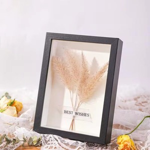 2024 tùy chỉnh tất cả các màu đen trắng óc chó MDF gỗ 3cm 5 sâu 8x8 16X inch A3 A4 <span class=keywords><strong>3D</strong></span> tường nghệ thuật hình ảnh Khung bóng hộp ảnh - Product Image 2