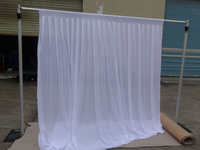 Système de tringles et de rideaux robustes / Support de toile de fond réglable / Cadre d'affichage pour événements et mariages