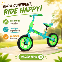 Mini vélo en acier à une vitesse de 10 pouces avec pédales pour les enfants de 1 à 4 ans - Vélo d'équilibre pour enfants à bas prix très vendu