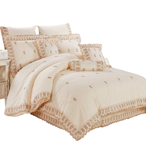 Chất Lượng Cao Thoải Mái Màu Rắn Giường Sợi Nhỏ Thêu Chần <span class=keywords><strong>Comforter</strong></span> <span class=keywords><strong>Set</strong></span> - Product Image 3