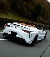 Kit carrosserie en fibre de carbone style TOM'S pour Lexus LC500 LC500H : Lame de pare-chocs avant, jupes latérales, diffuseur arrière, spoiler