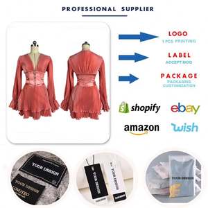 HK7423 Dernière conception tenues de printemps pour femmes Casual col en v manches évasées <span class=keywords><strong>haut</strong></span> court <span class=keywords><strong>et</strong></span> <span class=keywords><strong>jupe</strong></span> ensemble deux pièces pour femmes vêtements - Product Image 3