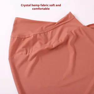 Hijab instantané tendance pour femme, pratique, en chanvre, uni, brillant, extensible, doux, de qualité supérieure, à une boucle, style malaisien, idéal pour mariage - Product Image 4