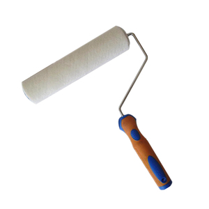 Sanfine Rouleau en laine de <span class=keywords><strong>mouton</strong></span> résistant au hangar Rouleau à siestes Brosse Kit de rouleau à peinture en peau d'agneau avec poignée TPR anti-fatigue durable - Product Image 1