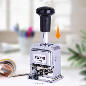 Mesin Penomor Otomatis Stempel Tanggal Kedaluwarsa Digital Clear Custom Office 8, Mesin Penomor Otomatis untuk Kertas Metalik - Product Image 2