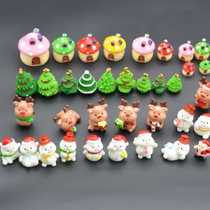 Hot sale hand painted xmas ornaments christmas decor animated figurine resin crafts