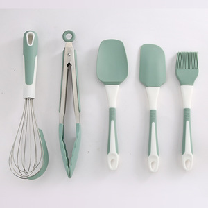 Nhà Bếp nướng phụ kiện Kit gói Silicone thìa xẻng Kẹp thực phẩm Whisk dầu bàn chải <span class=keywords><strong>5</strong></span> miếng Baking công cụ thiết lập - Product Image 4