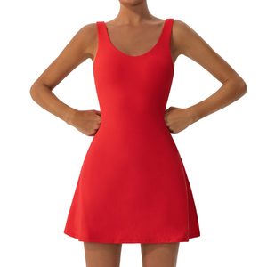 Gonna da <span class=keywords><strong>Tennis</strong></span> In poliestere estiva da donna pantaloncini di sicurezza traspirante In maglia sportiva da esterno con Logo In vita anteriore Team OEM - Product Image 1