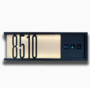 Plaque de numéro de <span class=keywords><strong>porte</strong></span> en acrylique 3D éclairée, alimentée par courant alternatif, pour l'<span class=keywords><strong>entrée</strong></span> de l'hôtel, panneaux de signalisation de chambre - Product Image 5