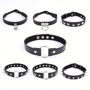 การออกแบบสไตล์พังก์และโกธิค BDSM restraing คอปกคอเสื้อประดับหมุดสร้อยคอร่างกายของขวัญงานเลี้ยงวันเกิด - Product Image 3