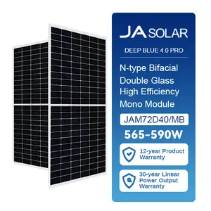 JA 580w 590w 600w MBB太阳能电池板单Perc半电池模块JAM78S30-590/MR光伏太阳能电池板屋顶能源系统