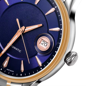 movement auto date see - through sapphire glass case back man <b>mechanical</b> <b>watch</b> - Product Image 3