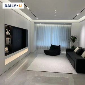 Mueble <span class=keywords><strong>de</strong></span> TV Moderno y Lujoso <span class=keywords><strong>de</strong></span> Madera Maciza con Mármol, Retroiluminación LED Integrada, para Sala <span class=keywords><strong>de</strong></span> Estar - Product Image 3