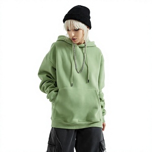 เสื้อฮู้ดดี้แบบสวมหัว OEM สกรีนโลโก้ได้ คุณภาพสูง สีพื้น ผ้าฟลีซ ทรงปกติ สำหรับผู้ชายและผู้หญิง ผลิตเสื้อฮู้ดดี้เปล่าสำหรับฤดูใบไม้ร่วง - Product Image 1