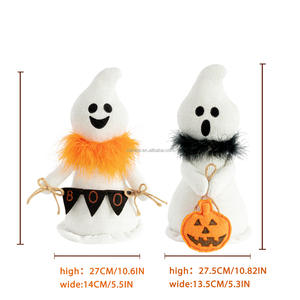 Nueva muñeca de Halloween con bufanda Spooky <span class=keywords><strong>Ghost</strong></span> Goblin estatuilla de felpa Halloween Night Horror decoración regalo ornamento - Product Image 6
