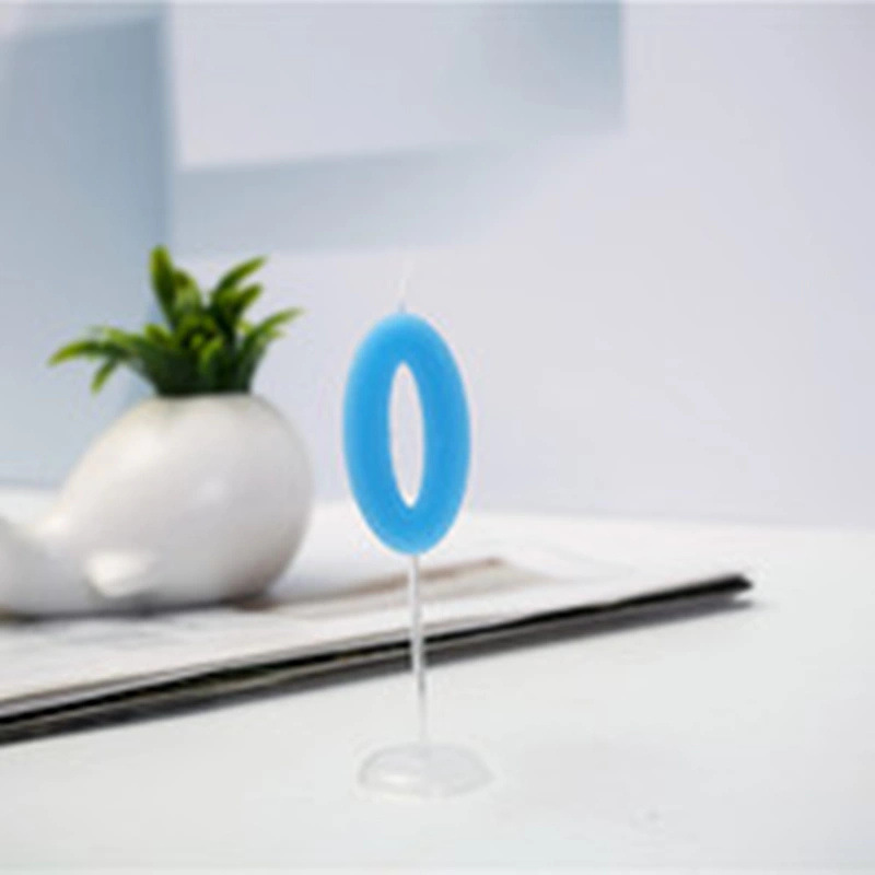 Bougies numérotées de couleurs mélangées 0