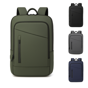 Индивидуальный логотип Противоугонный тонкий Премиум искусственная кожа деловой рюкзак для путешествий водонепроницаемый рюкзак для ноутбука для мужчин - Product Image 1